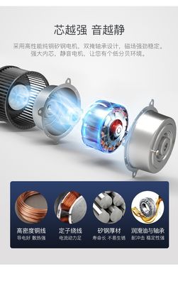 ใบเหล็ก พัดลมเพดาน LED ใหม่ พัดลมเพดาน 55 นิ้ว พร้อมแสง