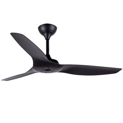 ABS Blade แฟนเพดานอเมริกัน ห้องนั่งเล่น สีดํา แฟนเพดาน 52 นิ้ว