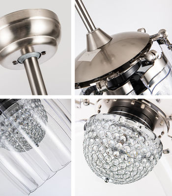 โมเดิร์น 48 นิ้ว 8 PC Blades คุณภาพสูง AC มอเตอร์ LED พัดลมเพดาน