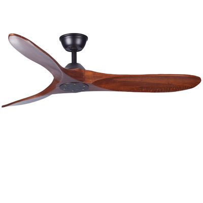 เครื่องประดับ 60In ECO Fan 3 Blade Wood ลมเพดานด้วยแสง