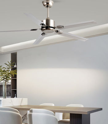 พัดลมเพดาน LED สีเงิน ECO 52 3 Blade