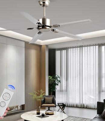 พัดลมเพดาน LED สีเงิน ECO 52 3 Blade